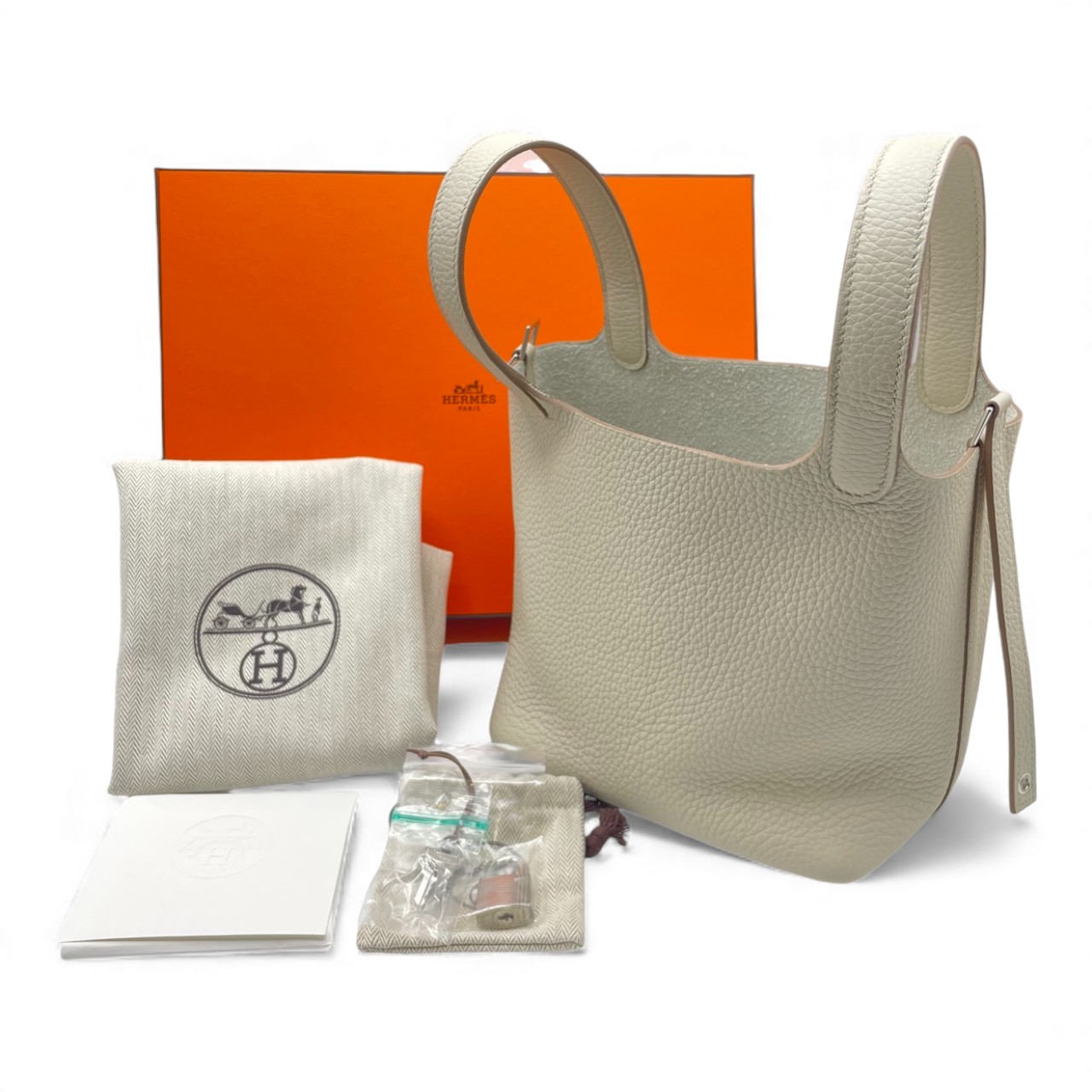 エルメス ピコタンロック PM べトン トリヨンクレマンス シルバー金具 K刻印