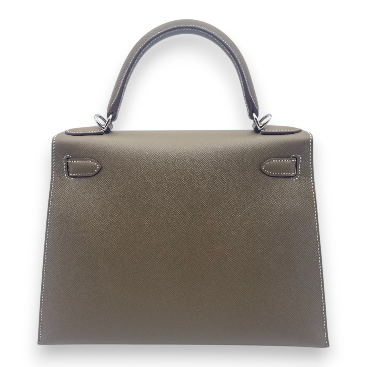 エルメス ケリー 28 エトゥープ エプソン シルバー金具 K刻印