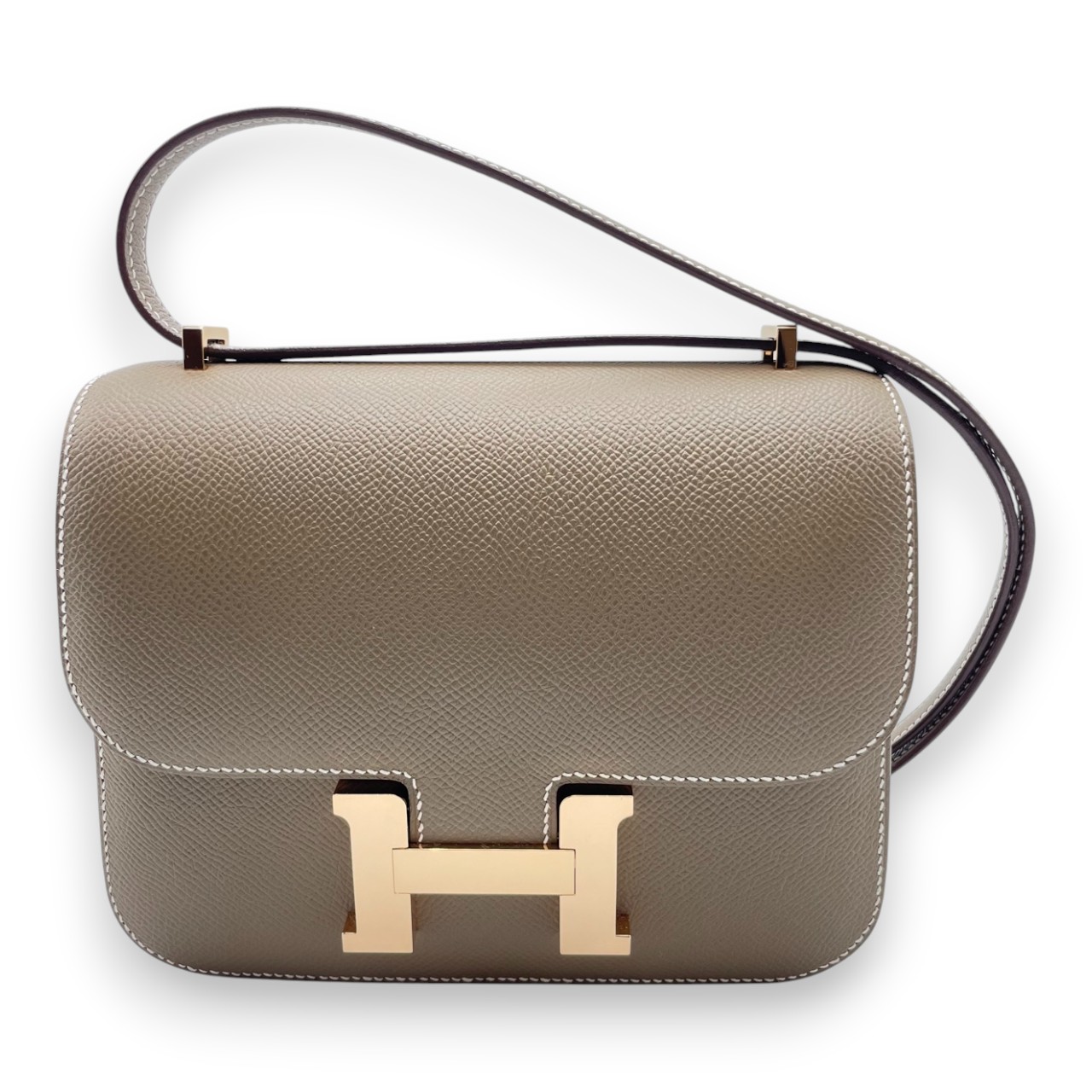 エルメス コンスタンスミニ 18 エトゥープ エプソン ゴールド金具 K