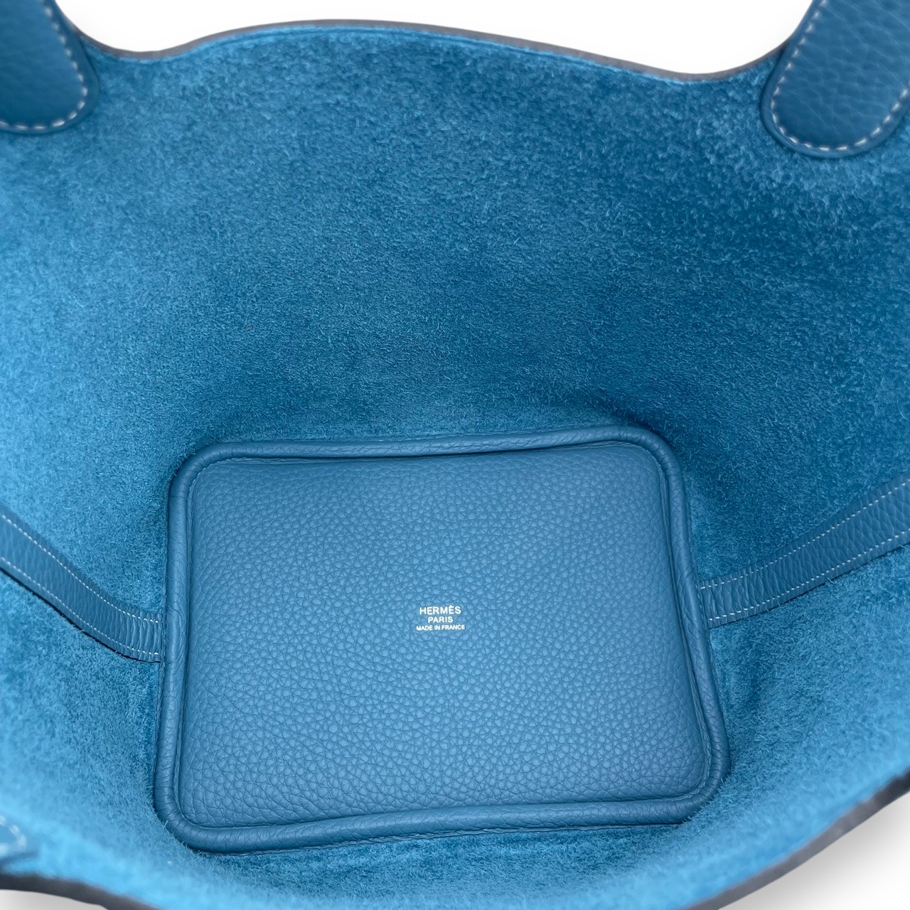 エルメス ピコタンロック PM ニューブルージーン トリヨンクレマンス シルバー金具 K刻印