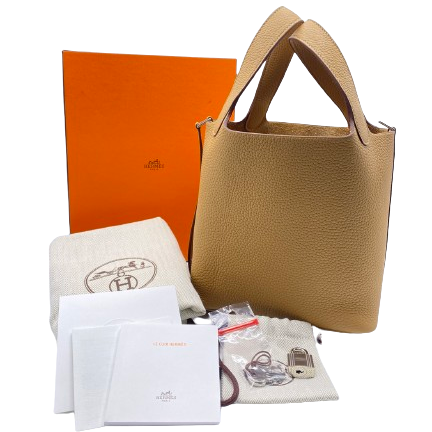 定価以下多数あり】エルメス ピコタンロック PM ビスキュイ トリヨン 