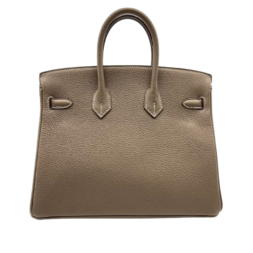 エルメス バーキン 25 エトゥープ トゴ シルバー金具 B刻印