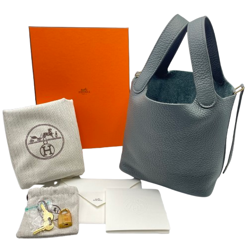 HERMES ピコタンロック MM ヴェールマングローブ トートバッグ エルメス ピコタンロック PM ヴェールマングローブ トリヨン