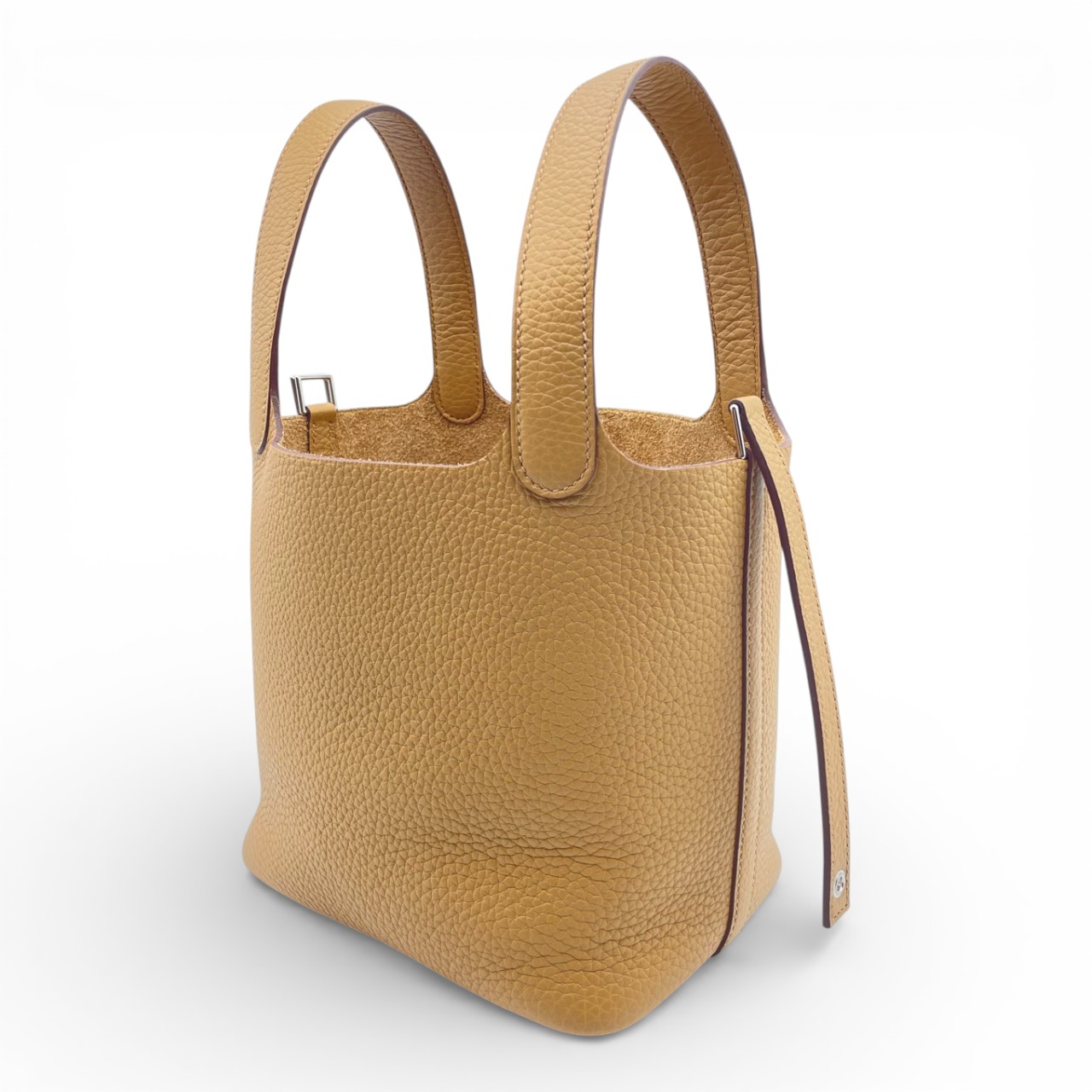 エルメス ピコタンロック PM ビスキュイ トリヨンクレマンス シルバー金具 K刻印