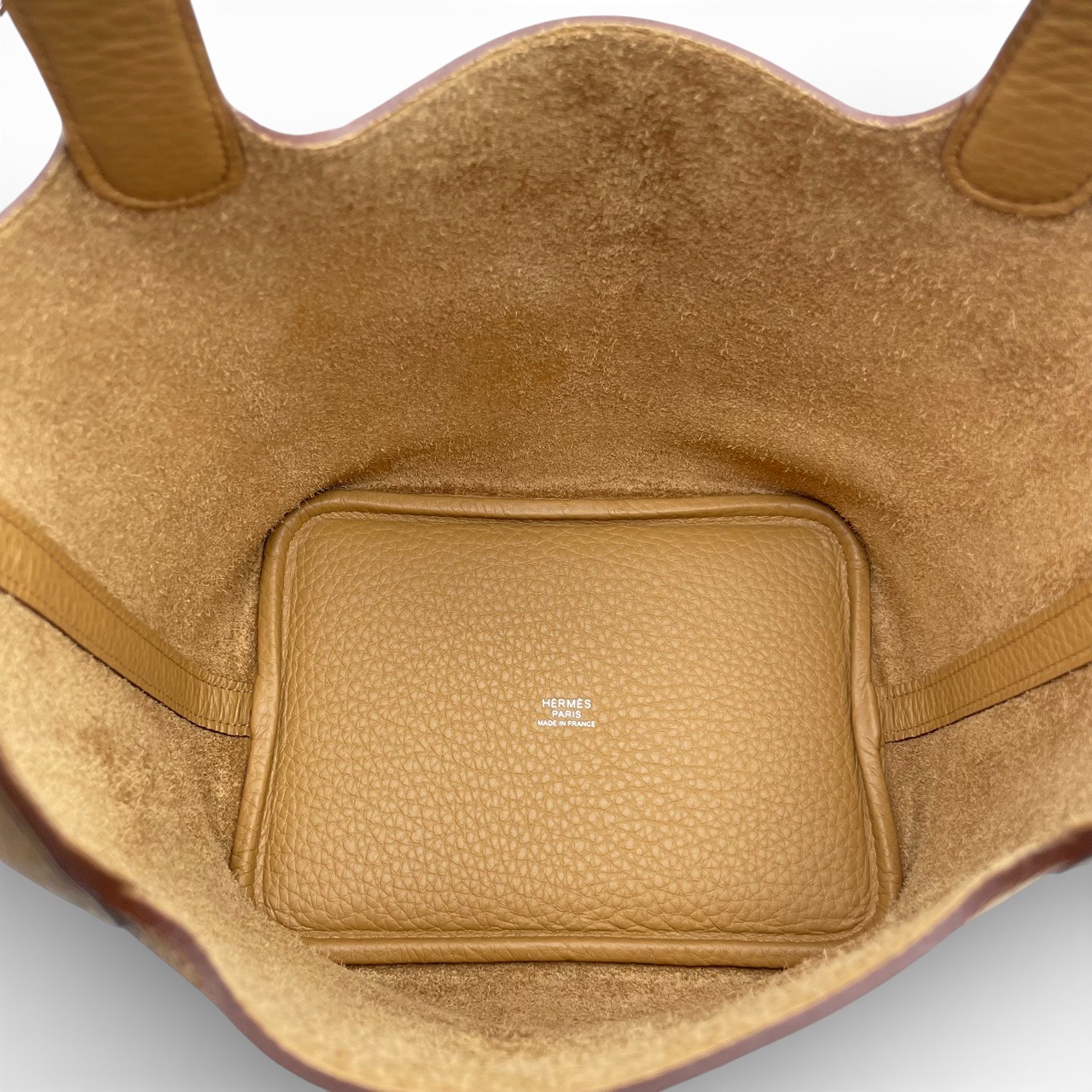 エルメス ピコタンロック PM ビスキュイ トリヨンクレマンス シルバー金具 K刻印