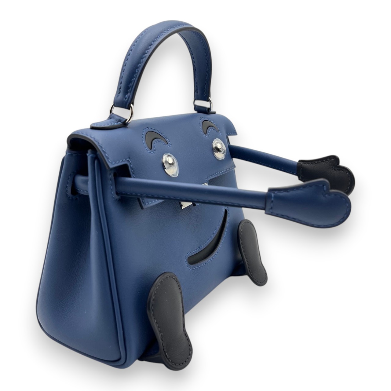 エルメス ケリードール 16 ブルータイ スイフト シルバー金具 K刻印