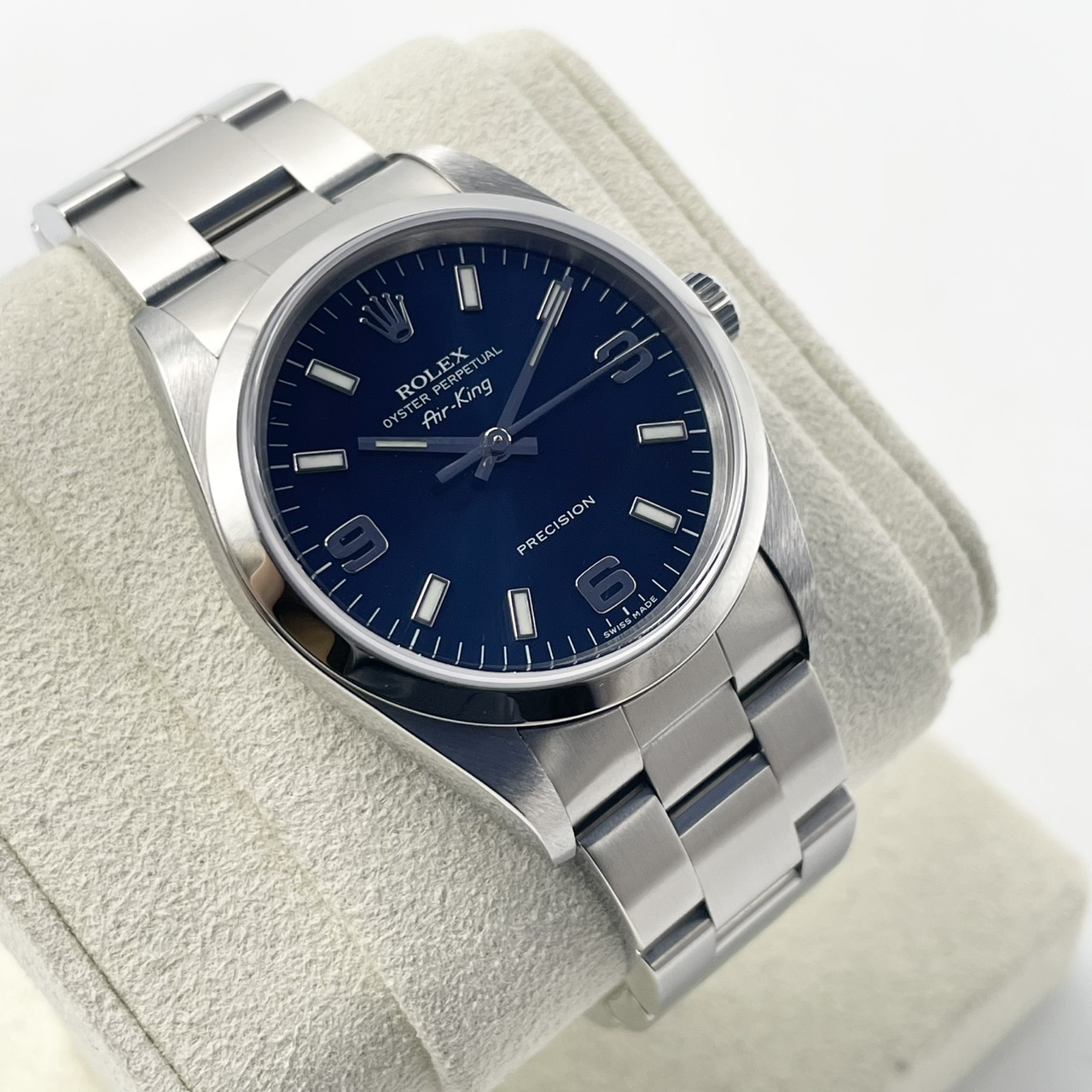 ロレックス エアキング 14000 ブルー ステンレススチール 34mm