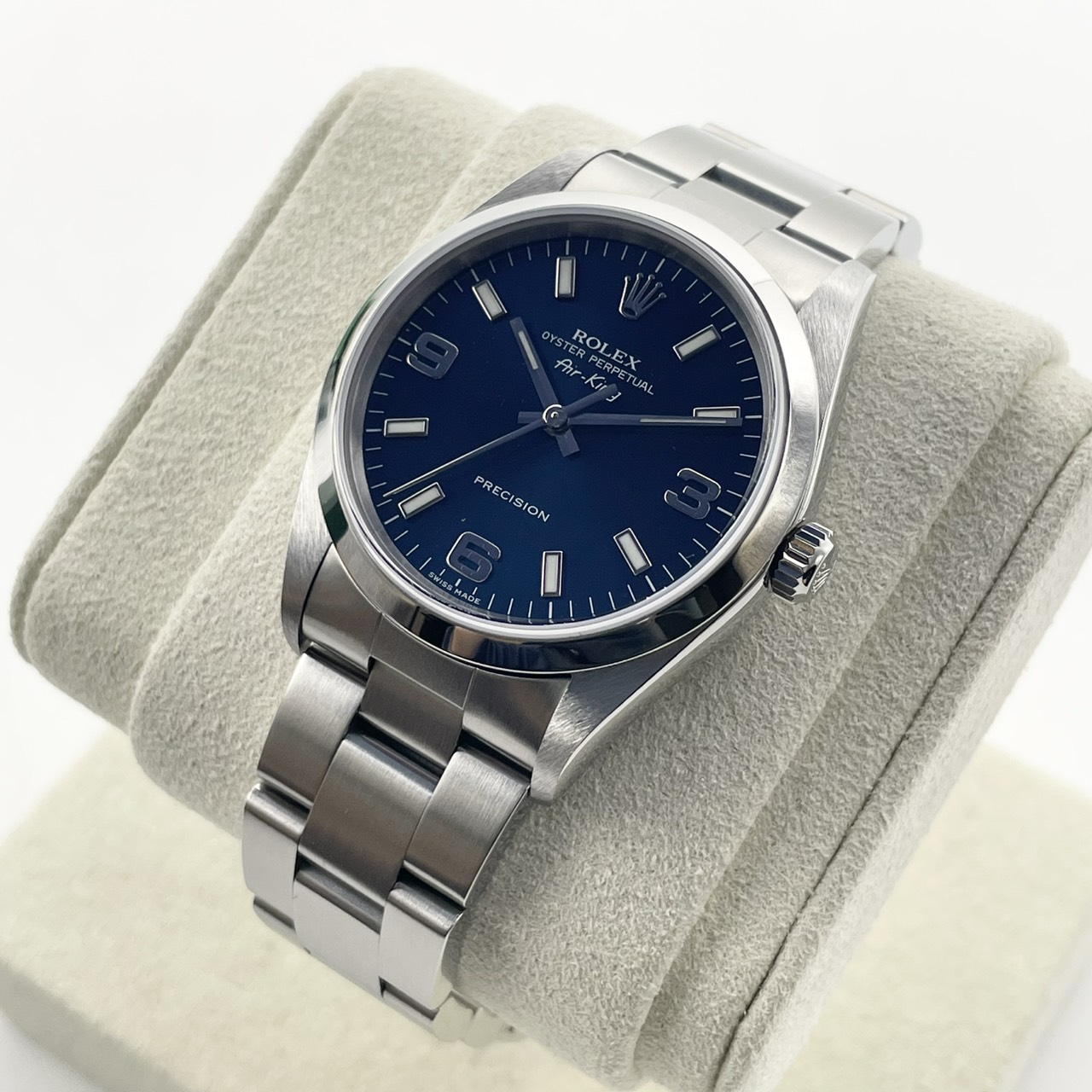ロレックス エアキング 14000 ブルー ステンレススチール 34mm