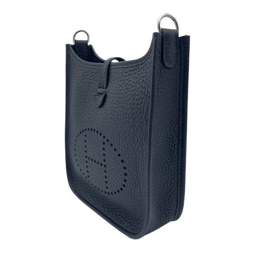 エルメス ミニエヴリン TPM  トリヨンクレマンス ノワール シルバー金具 W刻印