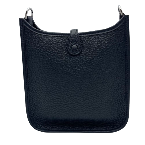 エルメス ミニエヴリン TPM  トリヨンクレマンス ノワール シルバー金具 W刻印