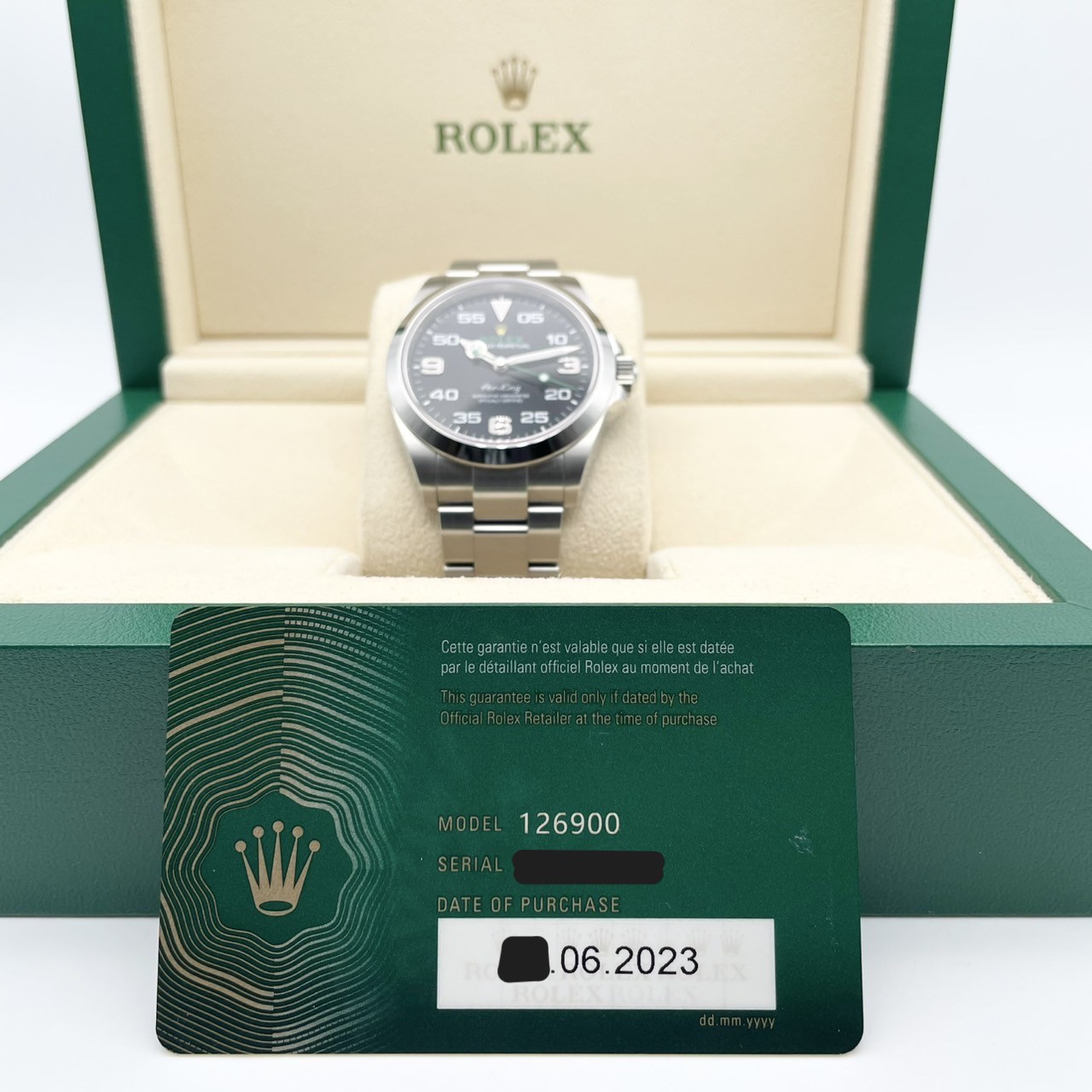 ロレックス エアキング 126900 ブラック 40mm