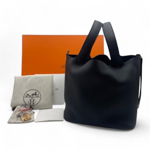 エルメス ピコタンロック MM ノワール トリヨンクレマンス ゴールド金具 W刻印