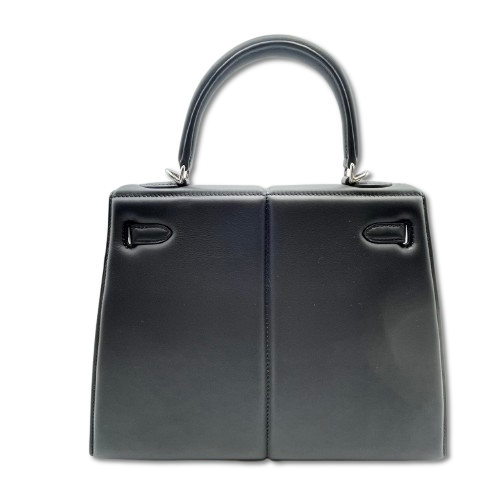 エルメス ケリーパデット 25 ノワール スイフト シルバー金具 B刻印