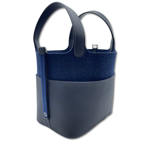 エルメス ピコタンロック ゴーチーム PM キャバン/ブルーニュイ/ブルー