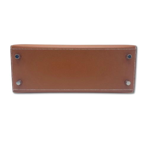 エルメス ケリー 25 ゴールド ヴォーマダム シルバー金具 K刻印