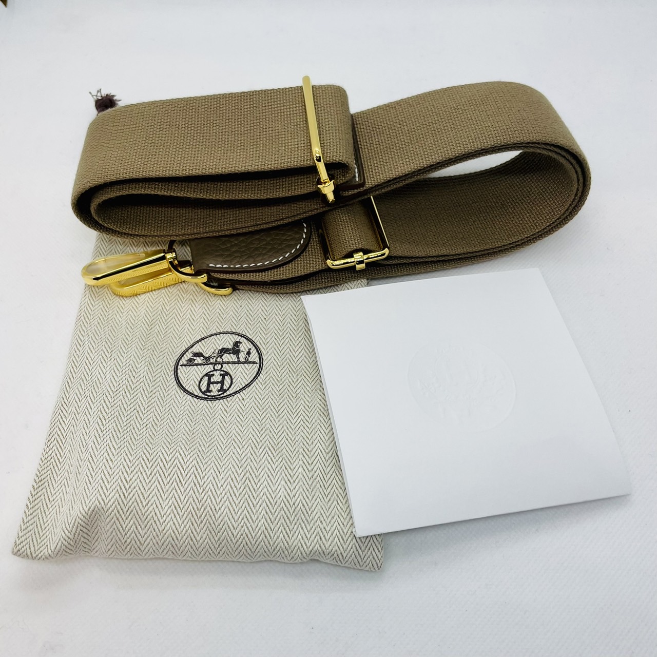 エルメス エヴリン PM トリヨンクレマンス エトゥープ ゴールド金具 U刻印