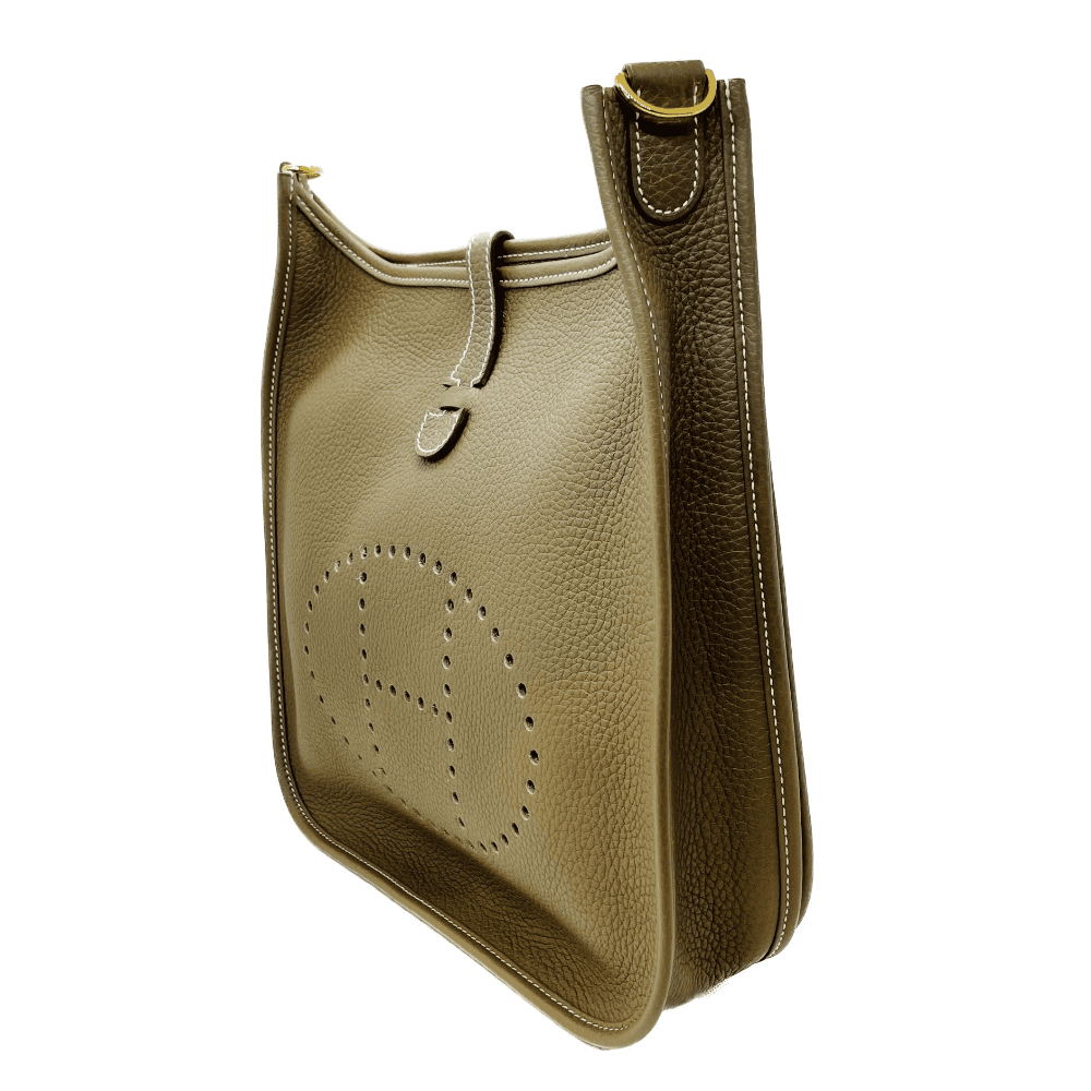 エルメス エヴリン PM トリヨンクレマンス エトゥープ ゴールド金具 U刻印