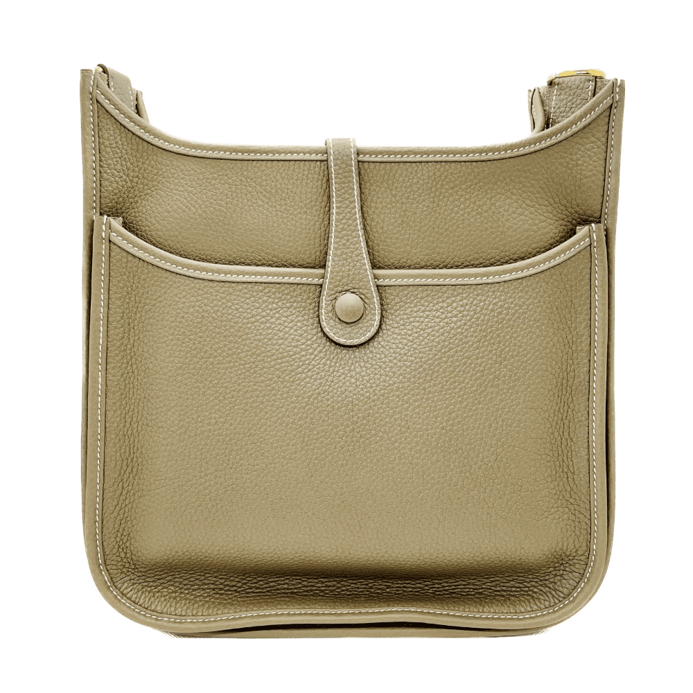 エルメス エヴリン PM トリヨンクレマンス エトゥープ ゴールド金具 U刻印