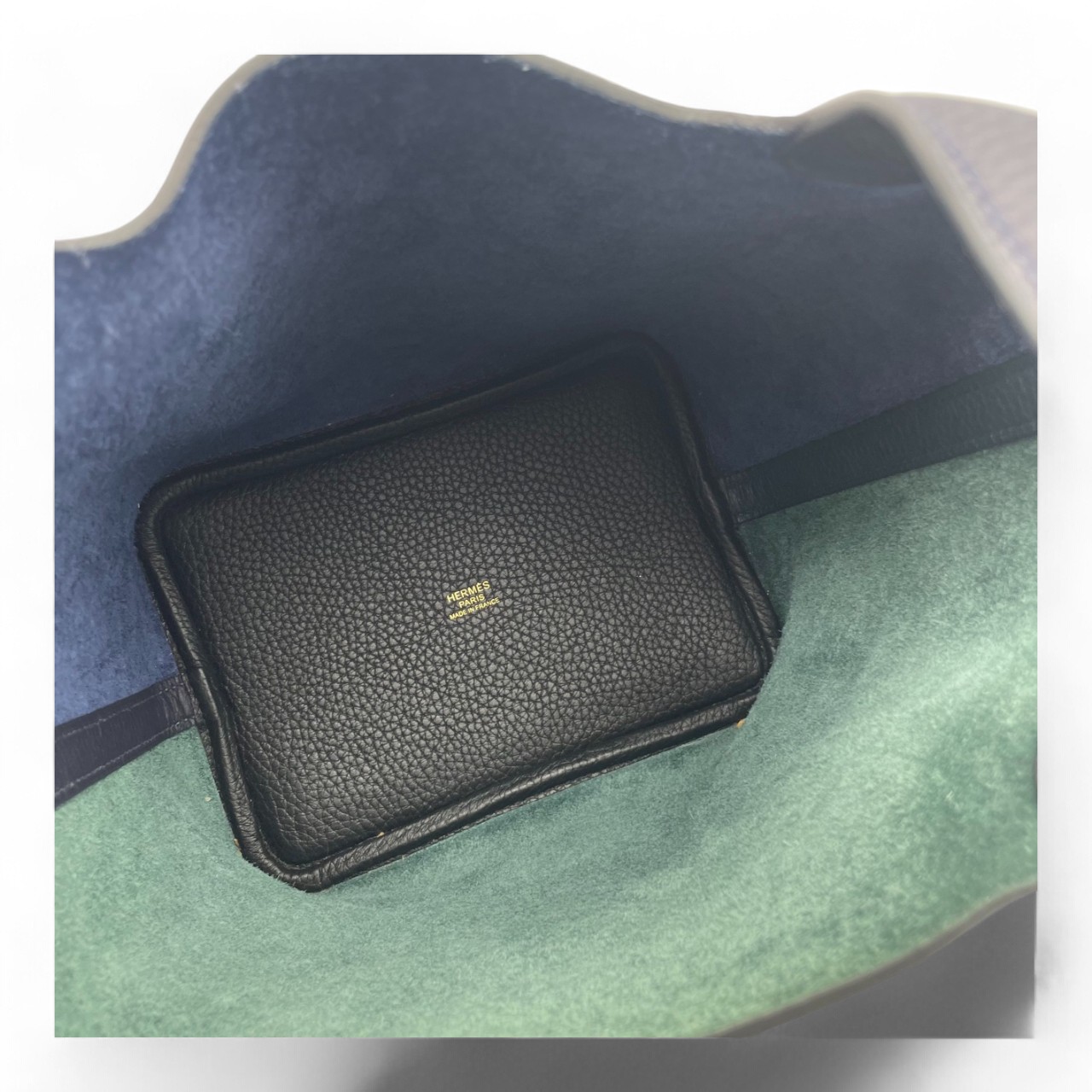 エルメス ピコタンロック PM ブルーニュイ/ヴェールルソー トリヨンクレマンス ゴールド金具 Y刻印