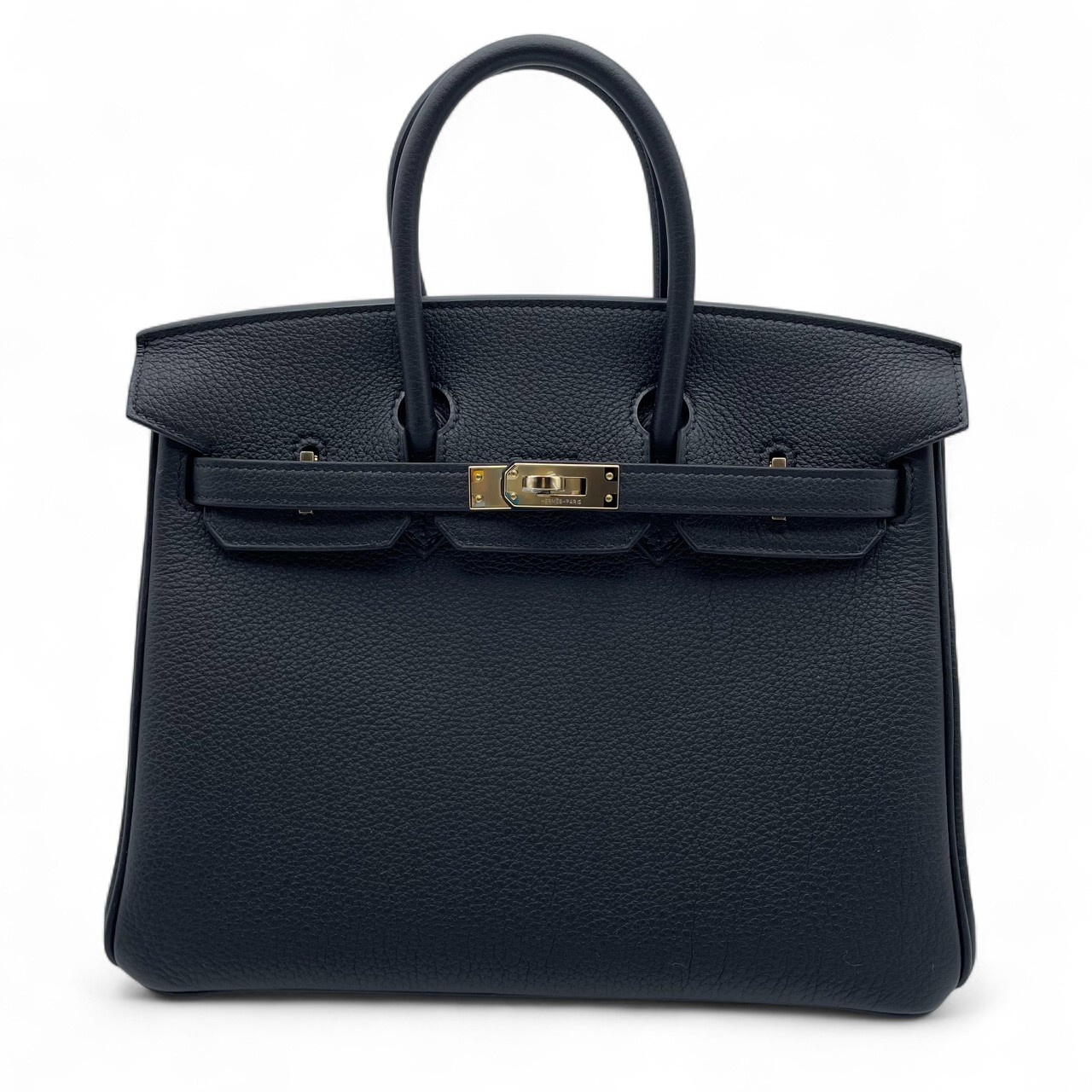 現金特価】エルメス バーキン 25 ノワール トゴ シャンパンゴールド