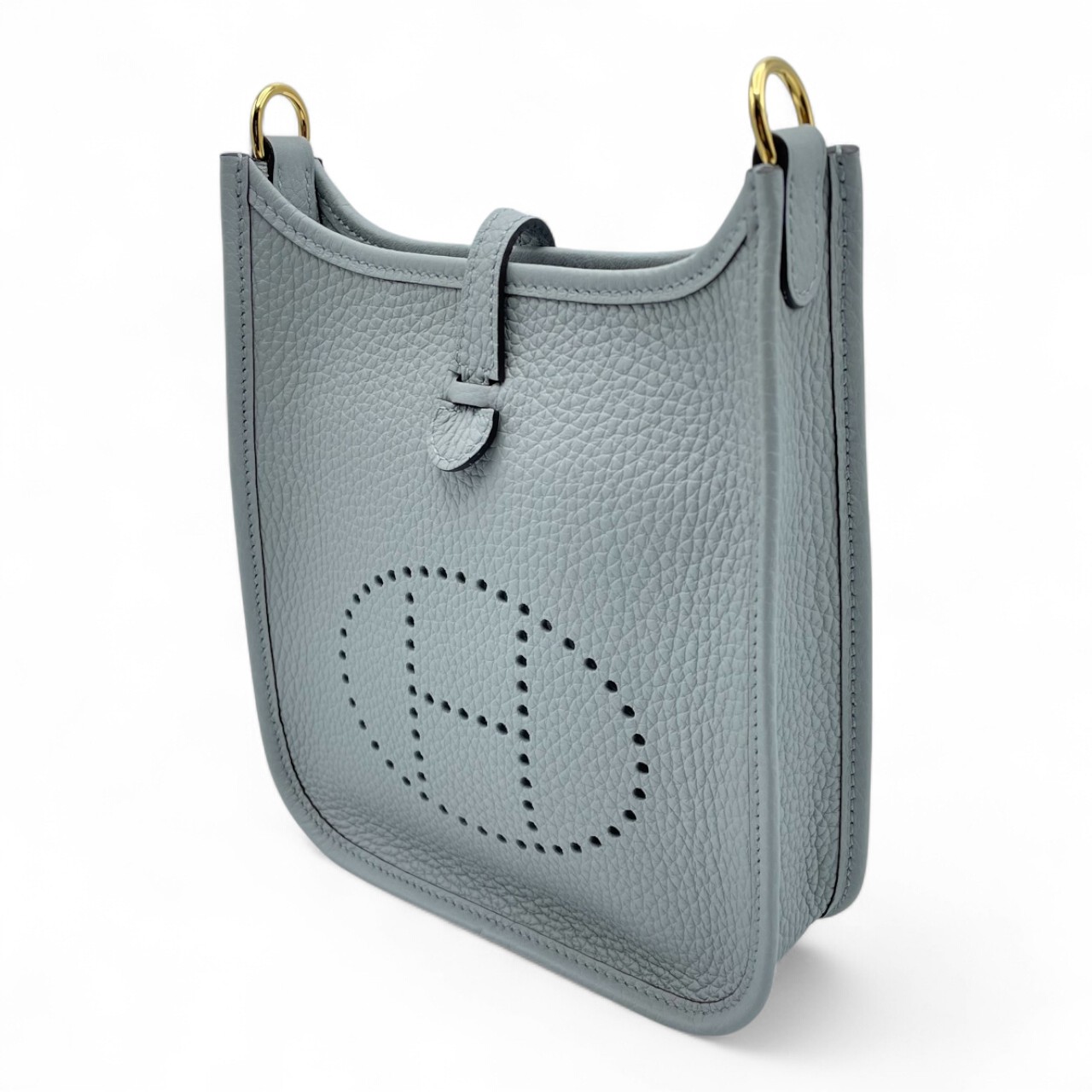 エルメス ミニエヴリン アマゾーヌ TPM ブルーグラシエ トリヨンクレマンス ゴールド金具 W刻印