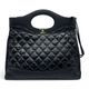 シャネル CHANEL31 W40 ブラック クランプルカーフレザー ゴールド金具