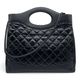 シャネル CHANEL31 W40 ブラック クランプルカーフレザー ゴールド金具