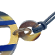 エルメス Hエキップペンダント バッファローホーン ラッカー