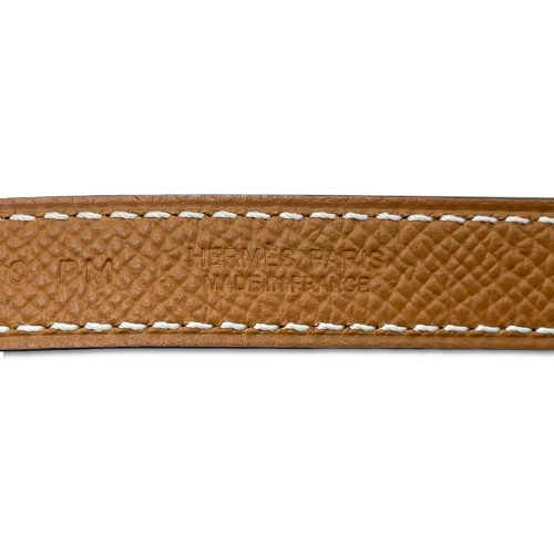 エルメス ラッキー 15 リバーシブル カデナ ベルト ノワール/ゴールド スイフト ゴールド金具 W刻印