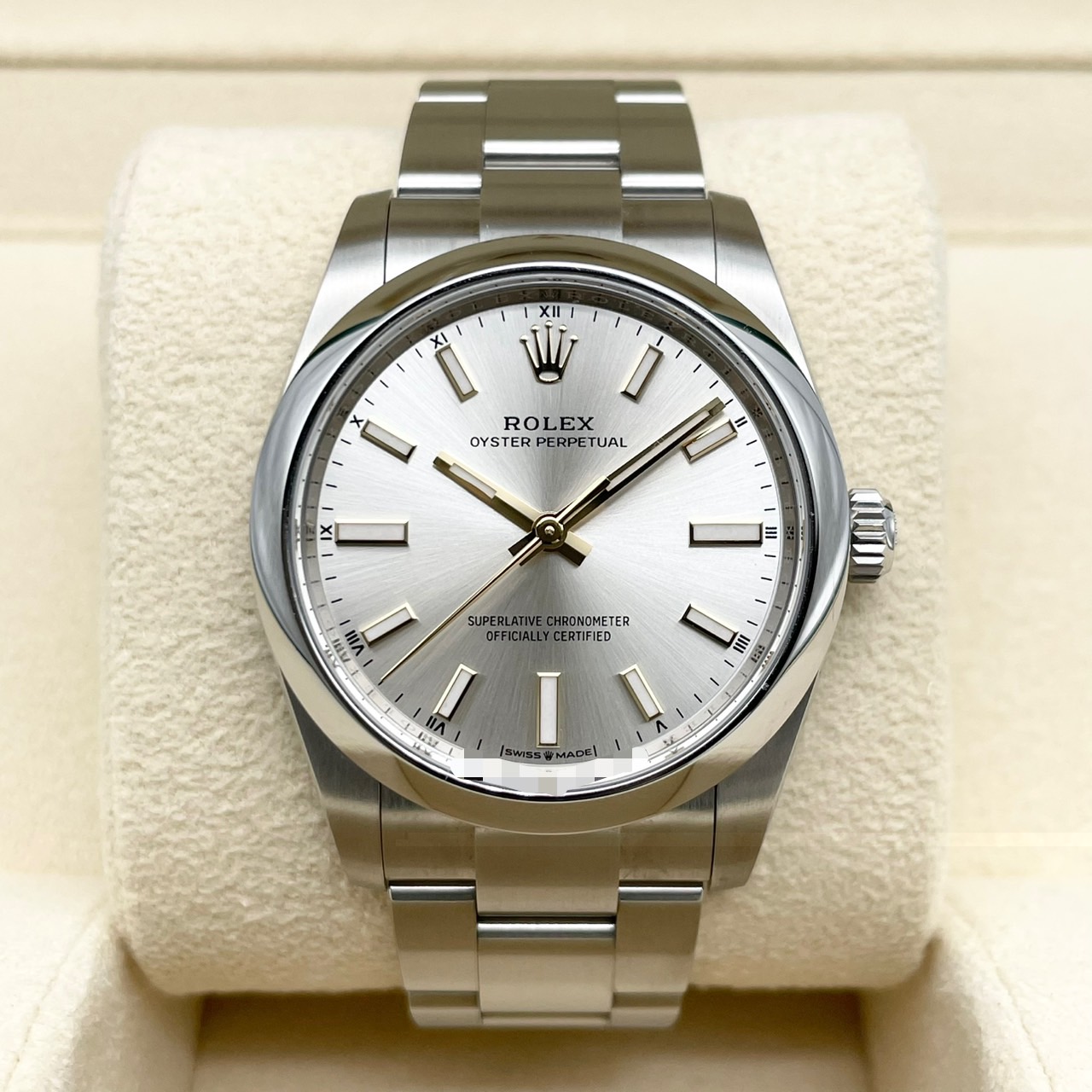 ロレックス オイスターパーペチュアル 124200 シルバー オイスターブレスレット 34mm