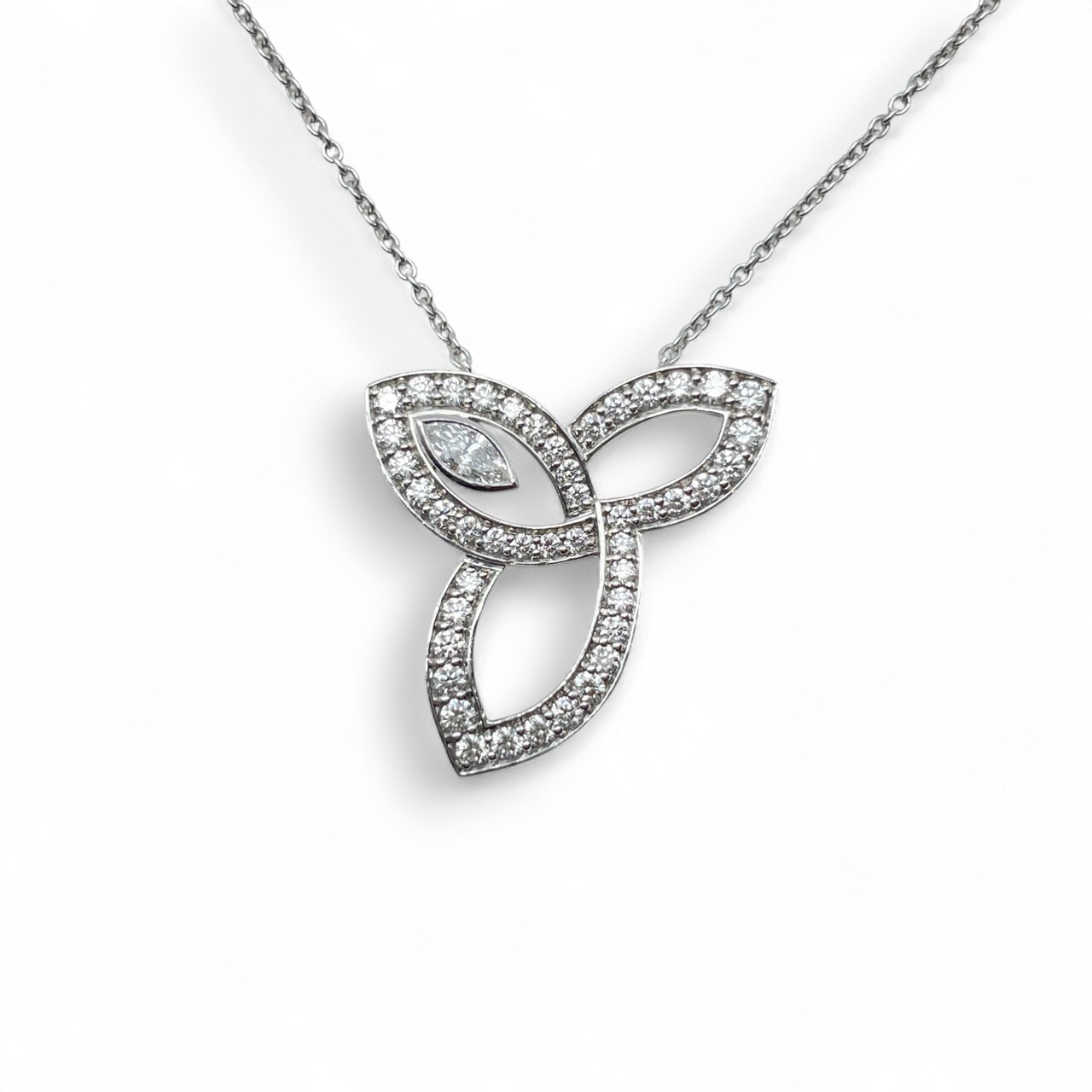 ハリーウィンストン リリークラスター ネックレス PEDPMQRFLC ダイヤモンド プラチナ