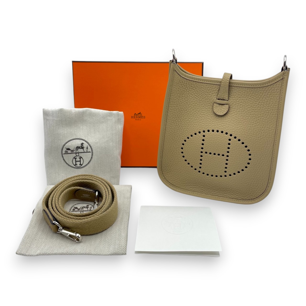 エルメス ミニエヴリン アマゾーヌ TPM プシエール トリヨンクレマンス シルバー金具 K刻印