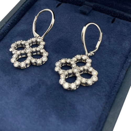 【定価以下】ハリーウィンストン ループ・バイ・ハリー・ウィンストン ループ・オープンモチーフ・ワイヤーイヤリング EADPRDMEL4O プラチナ