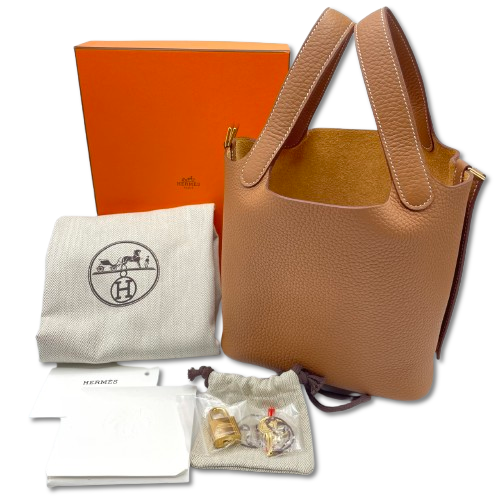 エルメス ピコタンロック PM ゴールド トリヨンクレマンス  ゴールド金具 W刻印