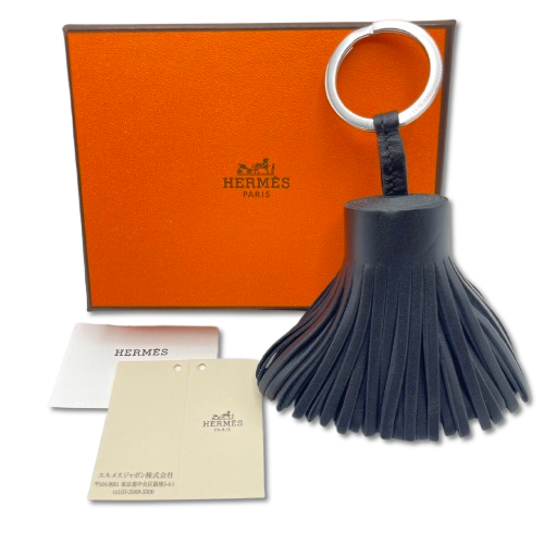 エルメス カルメンチャーム ノワール シルバー金具 W刻印