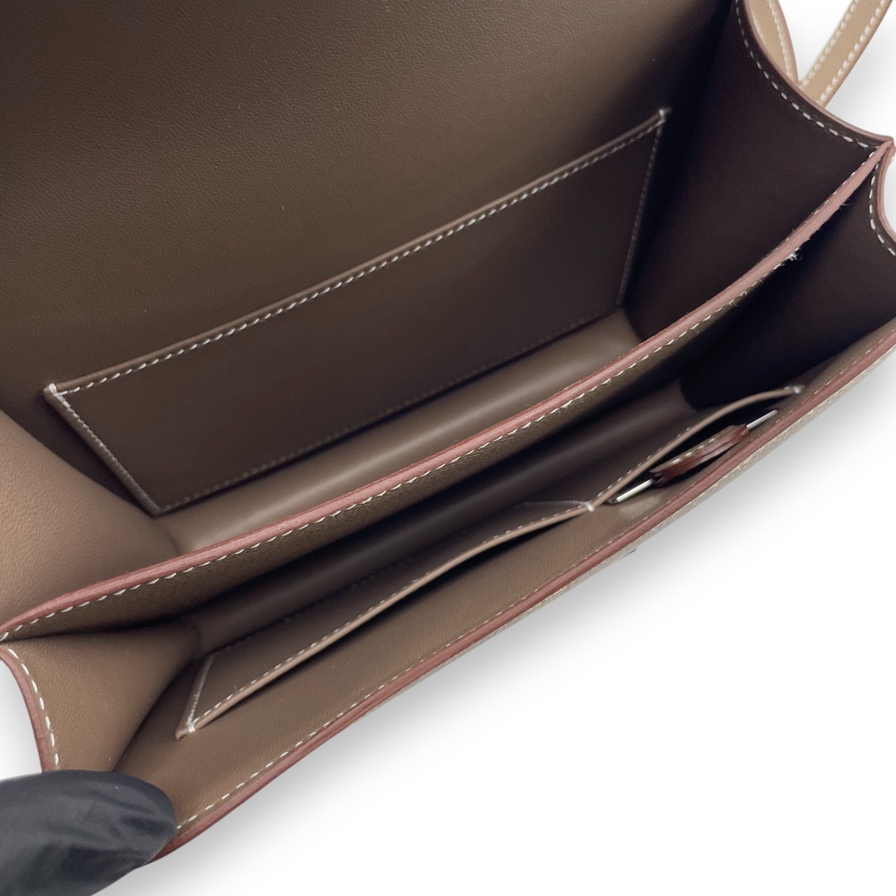 エルメス コンスタンスミニ 18 エトゥープ エプソン ゴールド金具 K刻印