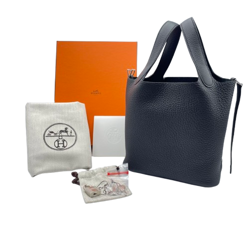 美品★エルメス ピコタンロックPM トリヨンクレマンス　ノワール・金具シルバー エルメス ピコタンロック PM ノワール トリヨンクレマンス