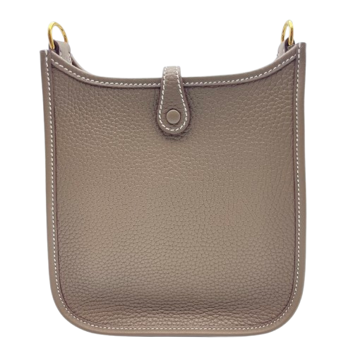 エルメス ミニエヴリン TPM エトゥープ トリヨンクレマンス ゴールド金具 W刻印