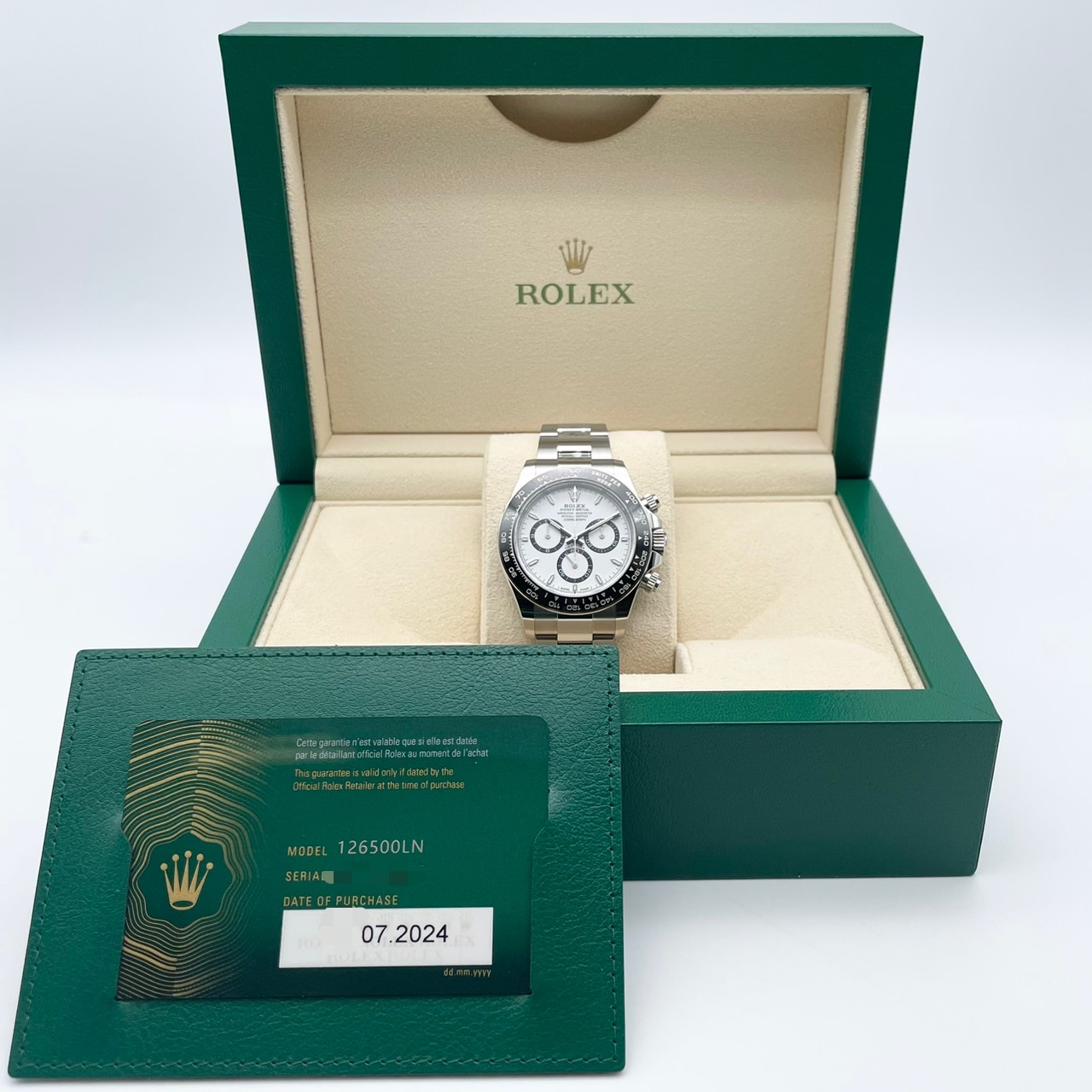 ロレックス デイトナ 126500LN ホワイト ステンレススチール 40mm