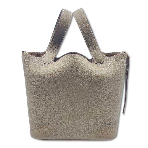 エルメス ピコタンロック MM エトゥープ トリヨンクレマンス ゴールド金具 W刻印