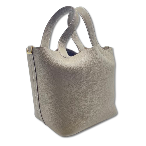 エルメス ピコタンロック MM エトゥープ トリヨンクレマンス ゴールド金具 W刻印