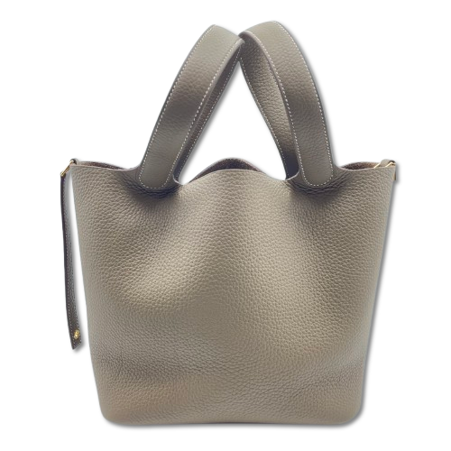 エルメス ピコタンロック MM エトゥープ トリヨンクレマンス ゴールド金具 W刻印