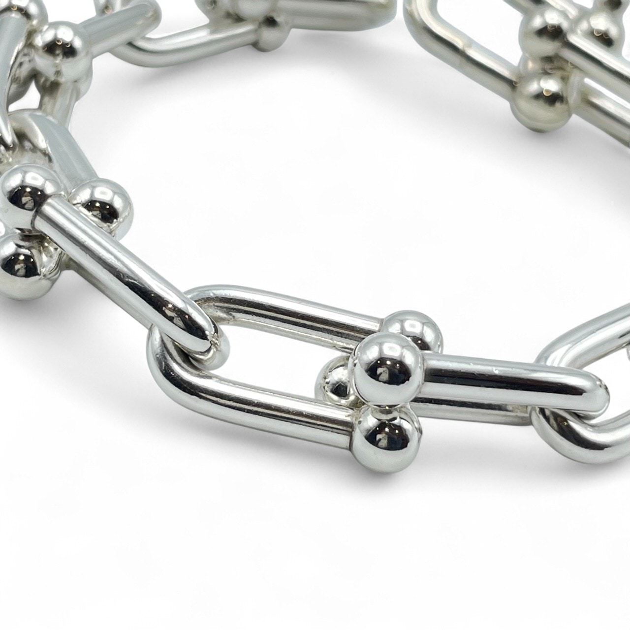 ティファニー ハードウェア ブレスレット ラージ シルバー925 14コマ　