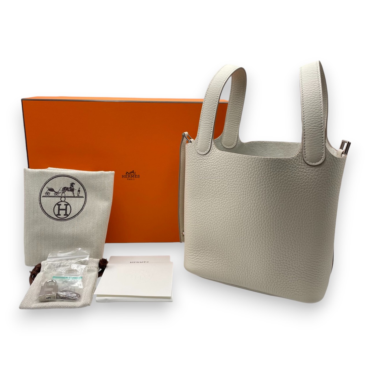 エルメス ピコタンロック PM クレ トリヨンクレマンス シルバー金具 K刻印