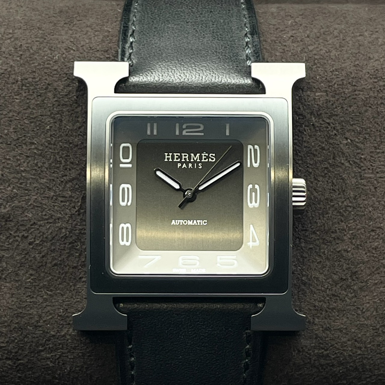 エルメス Hウォッチ HH5.841 チタン グレー 30mm