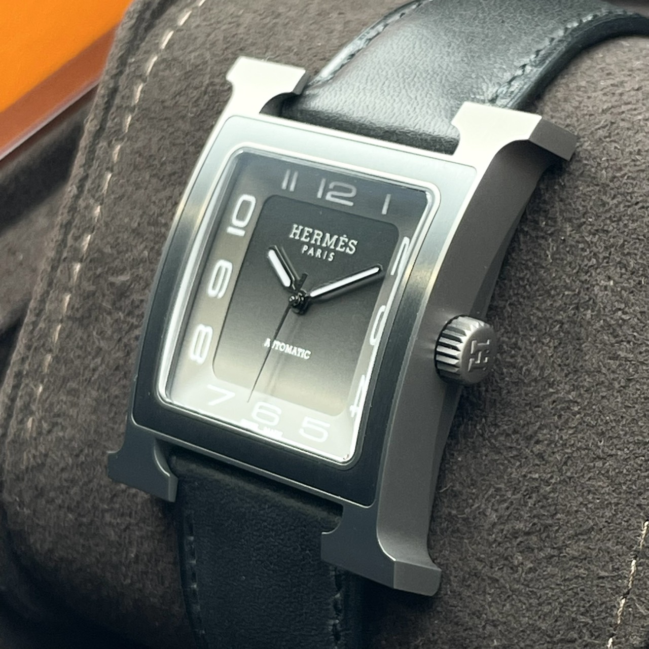 エルメス Hウォッチ HH5.841 チタン グレー 30mm