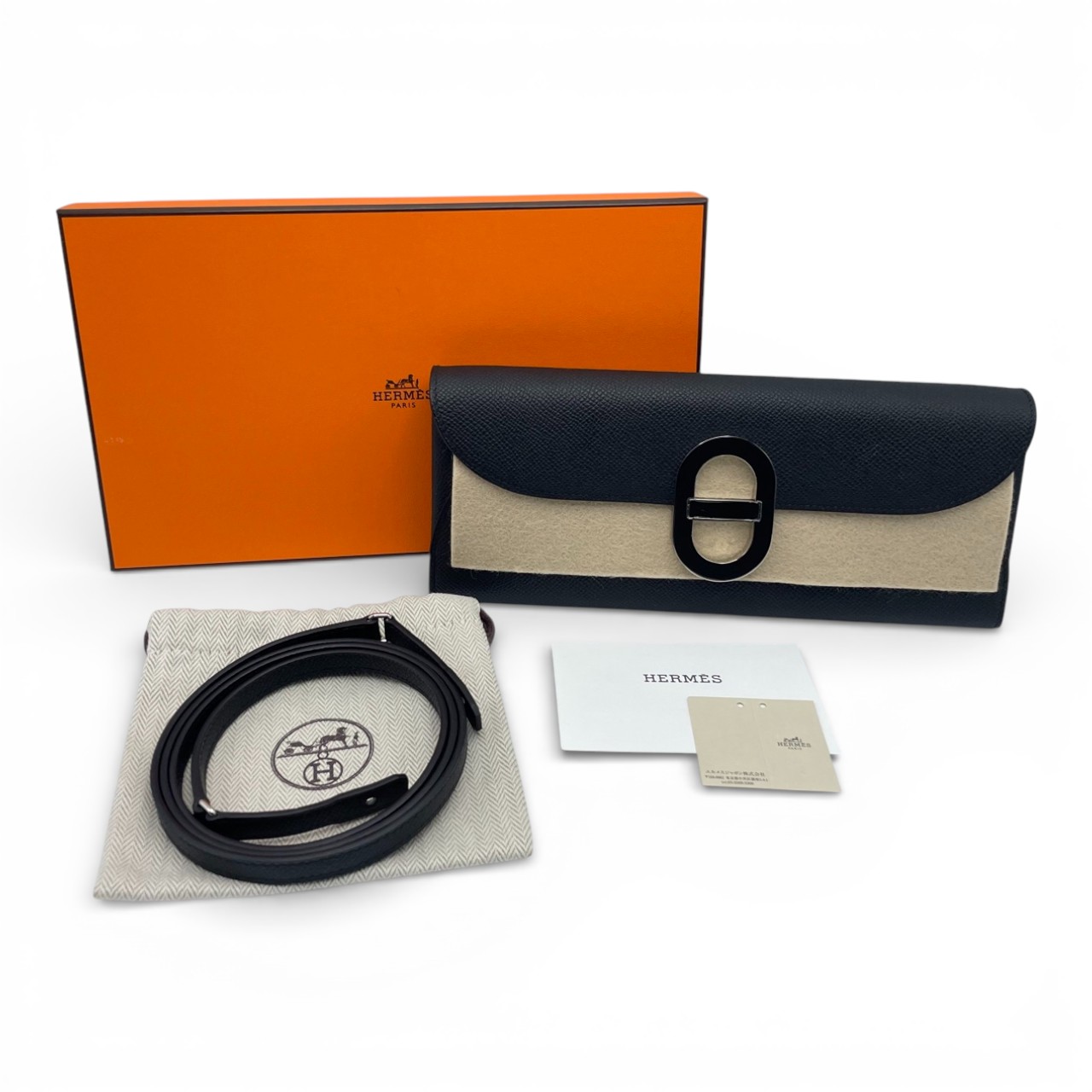 エルメス マイヨントゥーゴー ノワール エプソン シルバー金具 W刻印