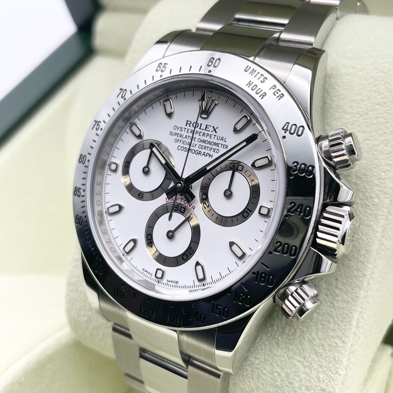 ロレックス デイトナ 116520 ホワイト ステンレススチール 40mm