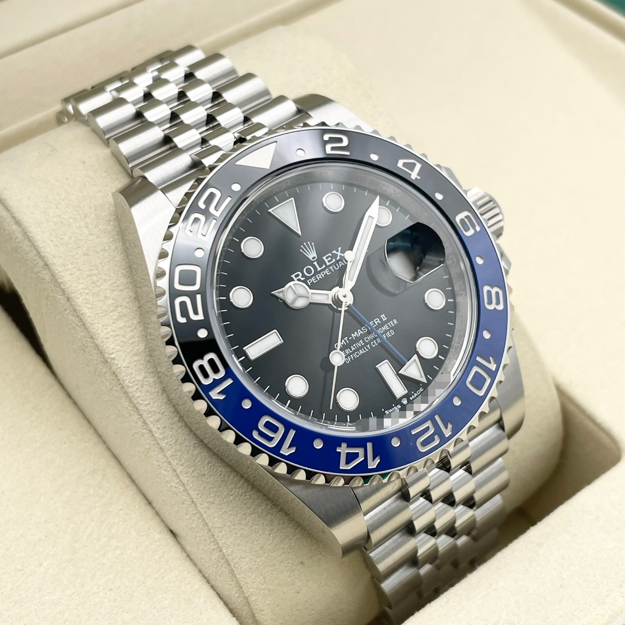 【保証書日付2026年2月】ロレックス GMTマスターII 126710BLNR バットマン ジュビリーブレス ブラック 40mm