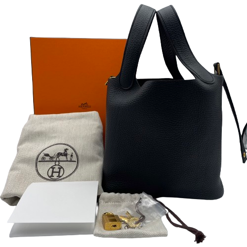 エルメス ピコタンロック PM ノワール トリヨンクレマンス ゴールド金具 B刻印